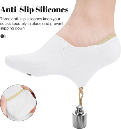 No Show Socks Women Low Cut Ankle Socks Non Slip 4/8 Pairs
