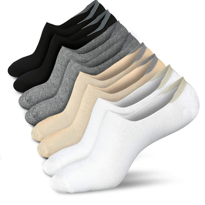 No Show Socks Women Low Cut Ankle Socks Non Slip 4/8 Pairs